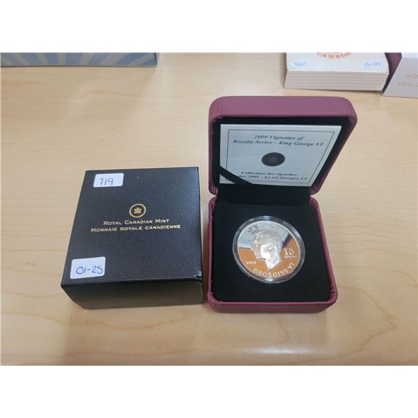 2009 Vignettes of Royalty series 92.5 silver - King George VI