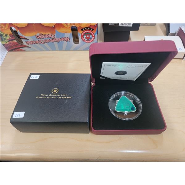 2008 50-cent sterling silver triangle coin - milk delivery