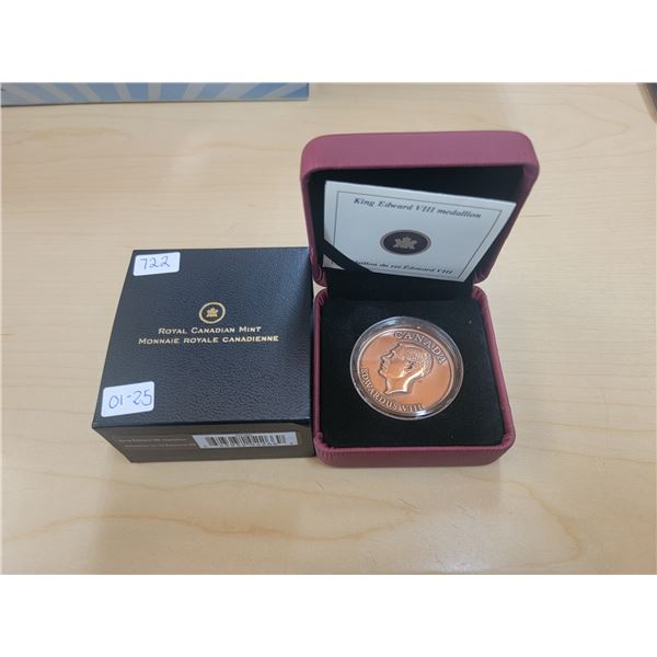King Edward VIII medallion