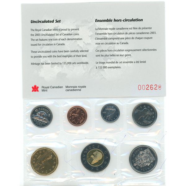 2003 uncirculated coin set