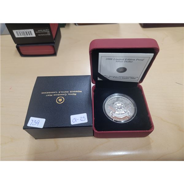 1918-2008 limited edition proof silver dollar - Poppy