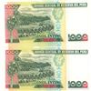 Image 2 : two 1987  1000 peru bills
