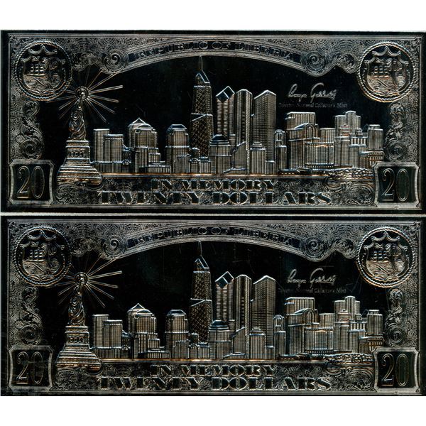 Liberia x2 in memory 20 dollars