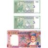 bank of oman, one hundred baisax2 ,one rial