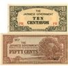 bank of japan, 10 centauos, fifty cents