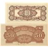 Image 2 : bank of japan, 10 centauos, fifty cents