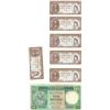Bank of hongkong, 6 one cent bills, ten dollar