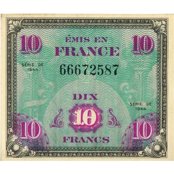 1944 frence 10 franes
