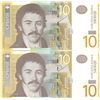 2 serbia bank notes