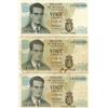 Image 1 : Beigium 1964 20 vingi francs x3
