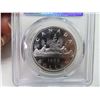 Image 2 : 1966 canada large beads $1 graded coin