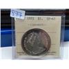 1972 canadian silver ICCS $1 coin SP-67