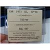 Image 3 : 1973 canadian silver ICCS $1 coin Sp-66