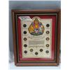 Image 1 : Canadian dime collection -framed