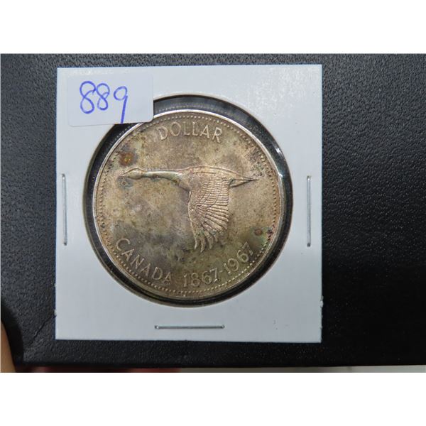 1967 canadian silver dollar