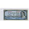 Image 1 : 1954 Canadian $5 Devil's Face bill