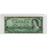 Image 1 : 1954 Canadian $1 Bill - Radar Serial #