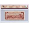 Image 2 : 1954 Canadian $2 Bill - BCS Graded, Writing, Low Serial #, VF35