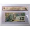 Image 2 : 2004 Canadian $20 Bill - BCS Graded, Low Serial #, VF35
