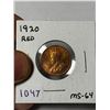 Image 1 : 1920 Canadian One Cent - Red