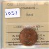 Image 1 : 1939 ICCS Graded - Canadian One Cent - MS64