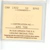 Image 3 : 1922 ICCS Graded - Canadian Five Cent - EF40