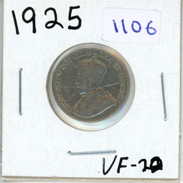 1925 Canadian Five Cent