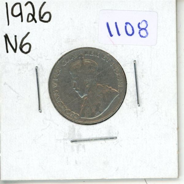 1926 Canadian Five Cent - Near 6