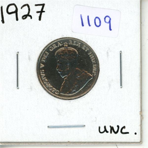 1927 Canadian Five Cent