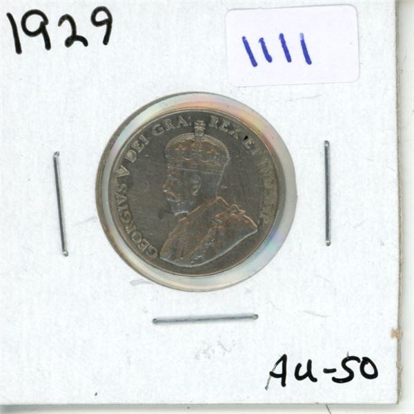 1929 Canadian Five Cent
