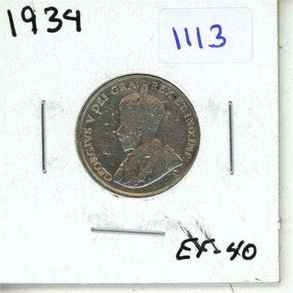 1934 Canadian Five Cent