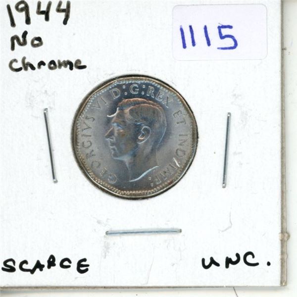 1944 Canadian Five Cent - No Chrome