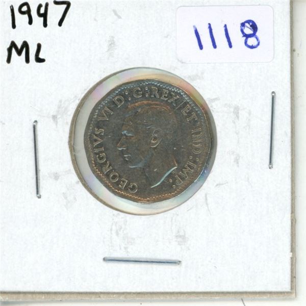 1947 Canadian Five Cent - ML