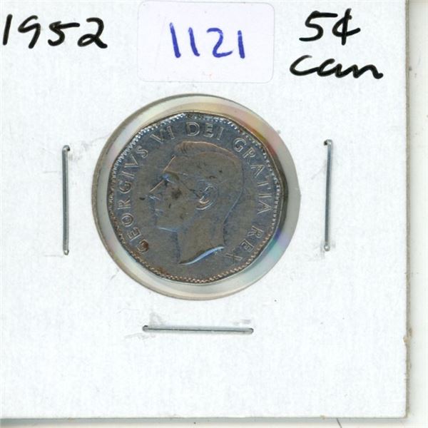 1952 Canadian Five Cent