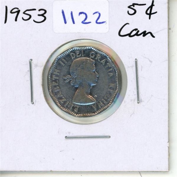 1953 Canadian Five Cent
