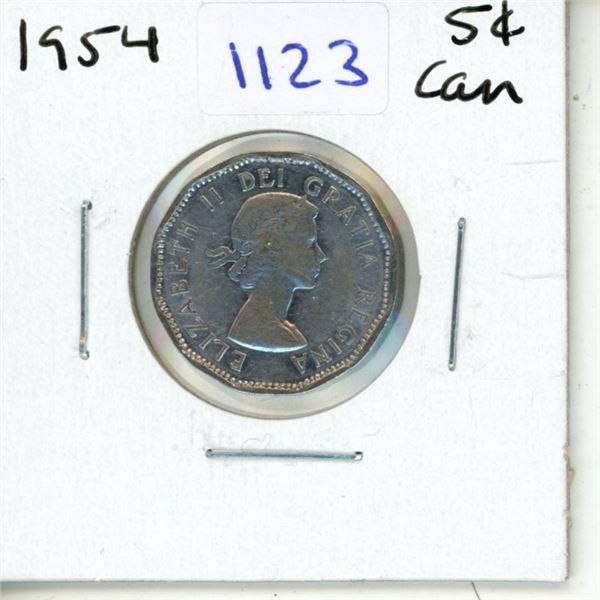 1954 Canadian Five Cent