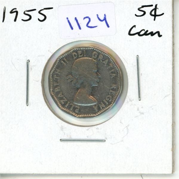 1955 Canadian Five Cent