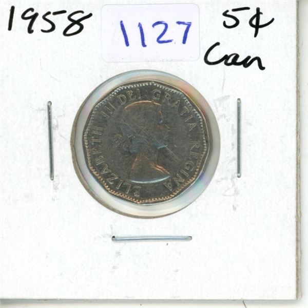 1958 Canadian Five Cent