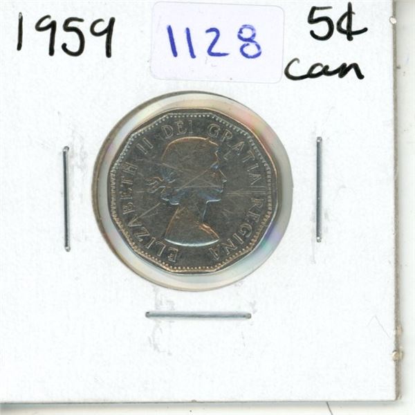 1959 Canadian Five Cent