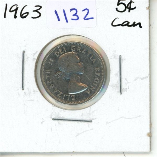 1963 Canadian Five Cent