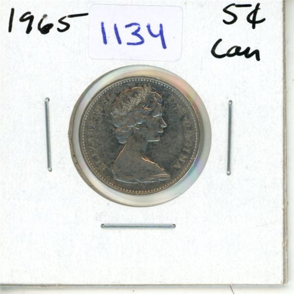 1965 Canadian Five Cent