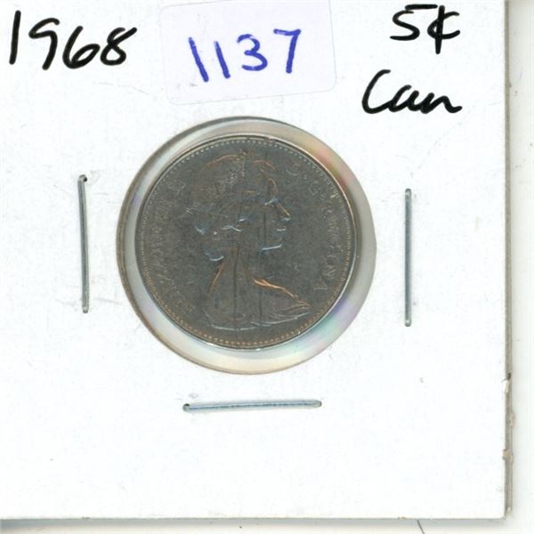 1968 Canadian Five Cent