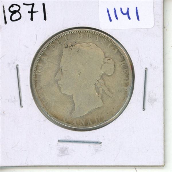 1871 Canadian Fifty Cent