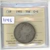 1901 ICCS Graded - Canadian Fifty Cent - G6