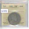 1909 ICCS Graded - Canadian Fifty Cent - G6