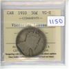 Image 1 : 1910 ICCS Graded - Canadian Fifty Cent - Victorian Leaves - VG8