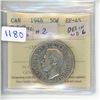 Image 1 : 1946 ICCS Graded - Canadian Fifty Cent - Design in 6 - EF45