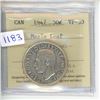 Image 1 : 1947 ICCS Graded - Canadian Fifty Cent - ML - VF30