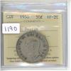 Image 1 : 1950 ICCS Graded - Canadian Fifty Cent - Design - VF20