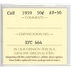 Image 3 : 1959 ICCS Graded - Canadian Fifty Cent - AU50